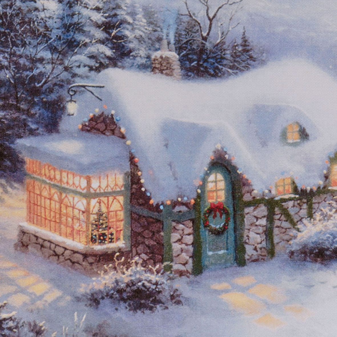 Quadro Luminoso Baita Innevata 28x38 Cm 1 Pezzo