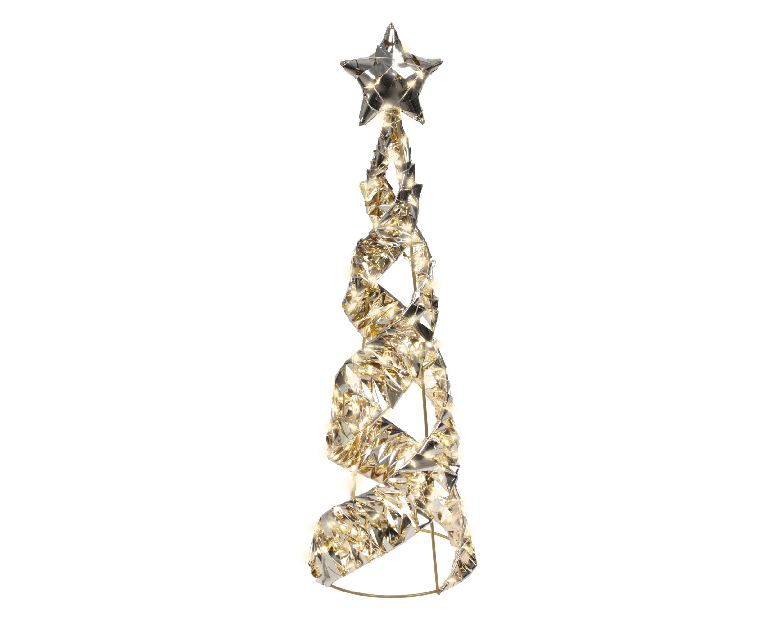 Albero Oro 500 Micro Led D 16x60 Cm Luce Calda