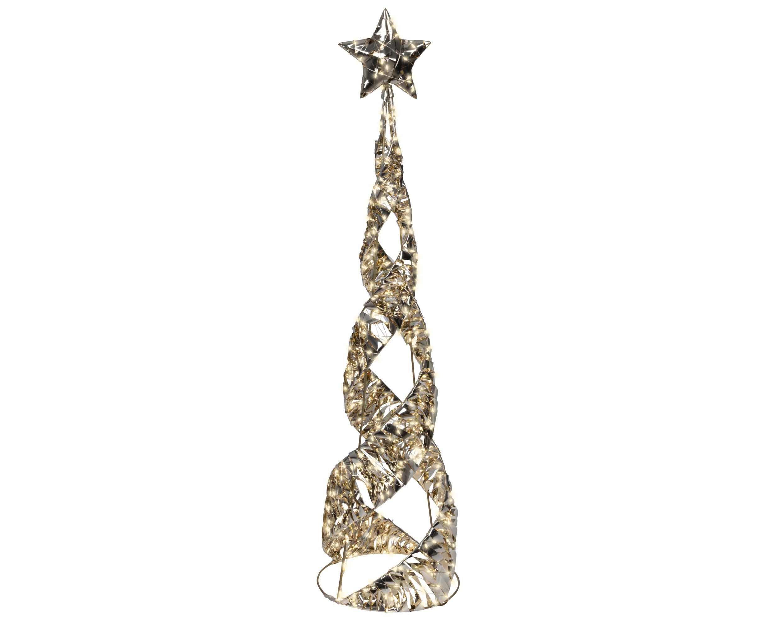 Albero Oro 600 Micro led D 25x100 Cm Luce Calda