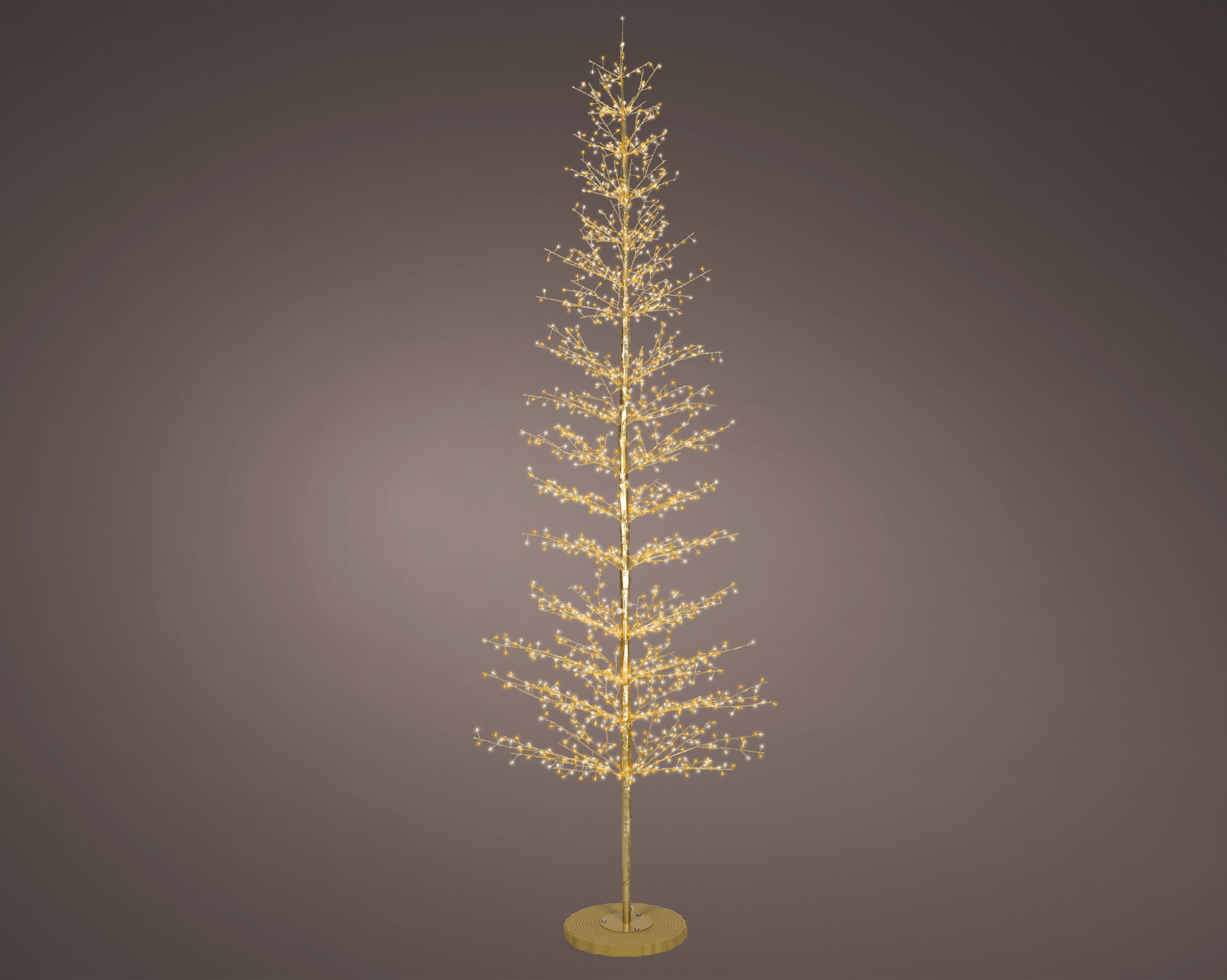 Albero Stelo Oro 2048 Led Stelo Oro