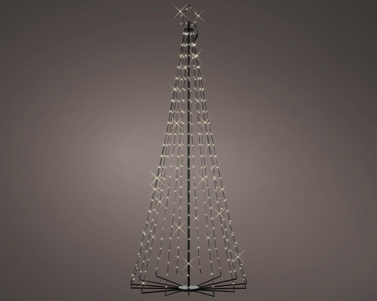 Albero Di Metallo 355 Led Multicolor 100x240 Cm