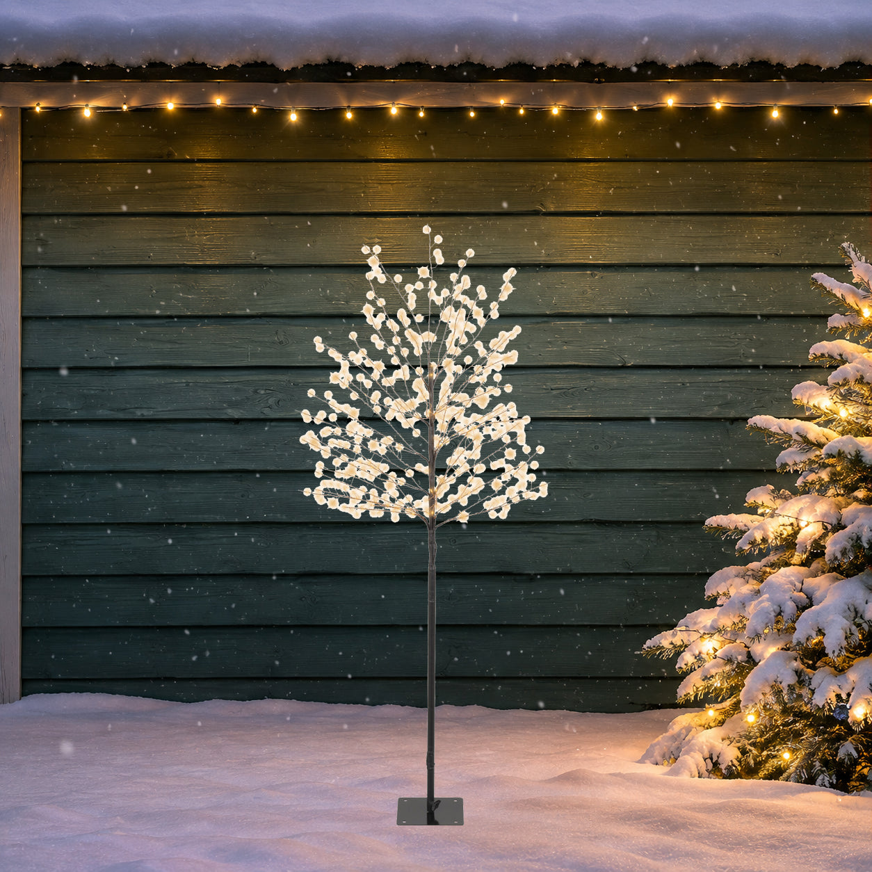 Albero Luminoso 150 Cm 480 Led Classic Warm