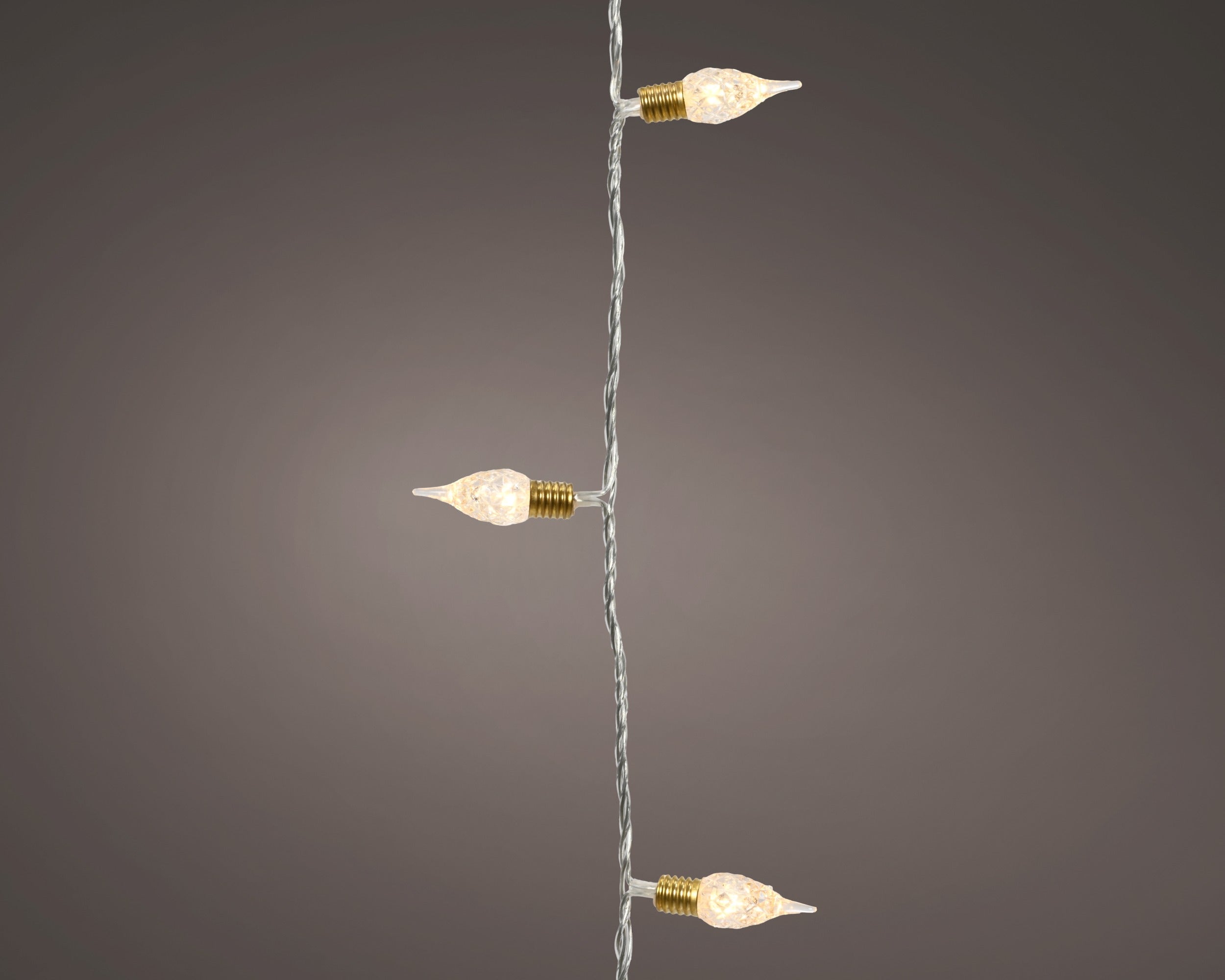 Luci Di Natale 180 Led Vintage Warm White Cavo Trasparente