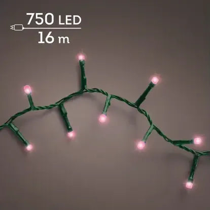 Luci Natale 750 Led Rosa