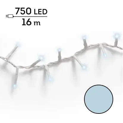 Luci Natale 750 Led Freddo Cavo Trasparente