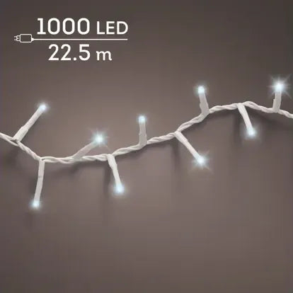 Luci Natale 1000 Freddo Cavo Trasparente