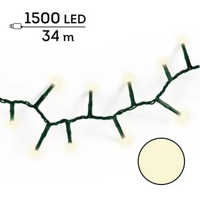Luci Natale 1500 Led Caldo Naturale