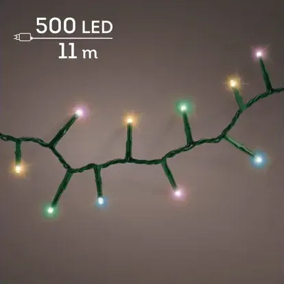 Luci Natale 500 Led Soft Multicolor