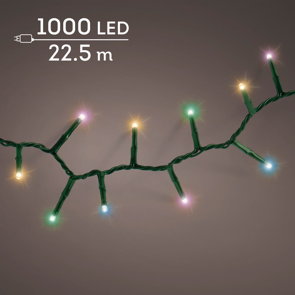 Luci Natale 1000 Led Soft Multicolor