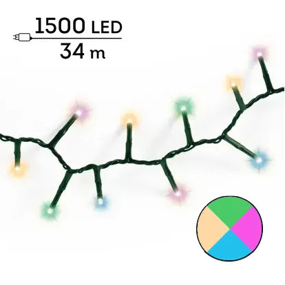 Luci Natale 1500 Led Soft Multicolor