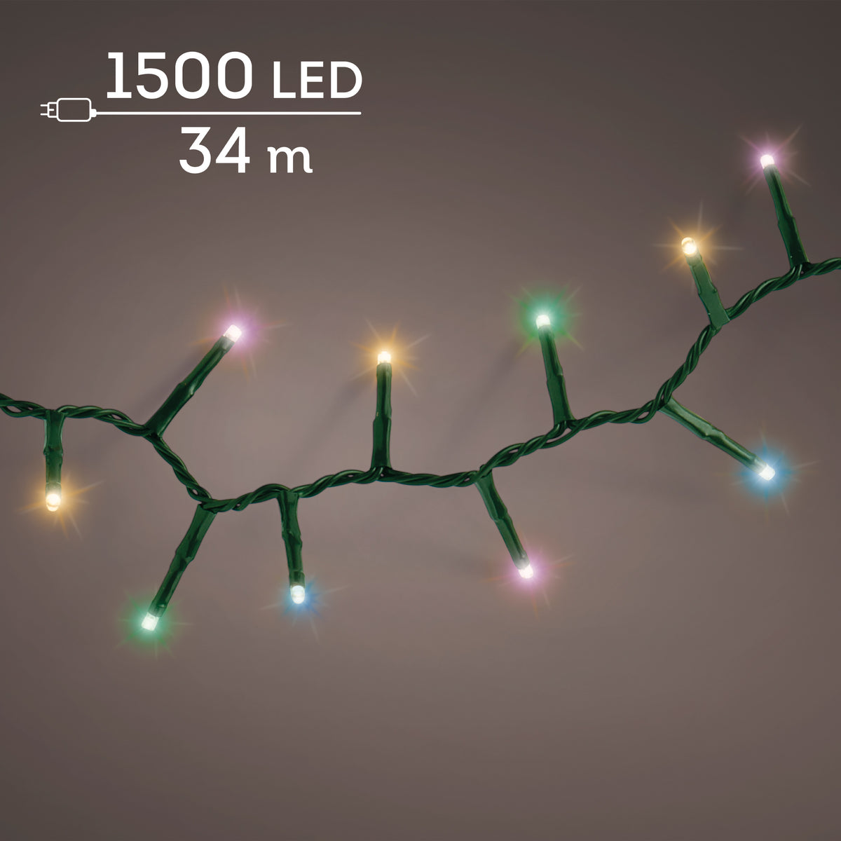 Luci Natale 1500 Led Soft Multicolor
