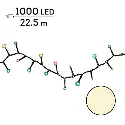 Luce Soft Glow 1000 Led 22,5 M Multicolor Soft Cavo Verde