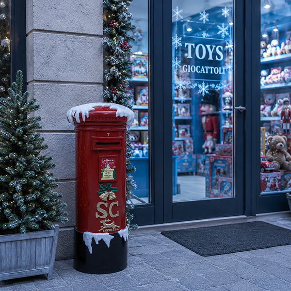 Cassetta Lettere Santa Claus 43X42X100 Cm