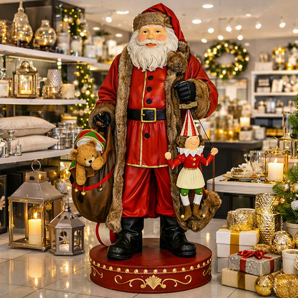 Babbo Natale In Resina 166 Cm