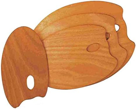 Tavolozza In Legno Ovale 25x35 Cm Mabef