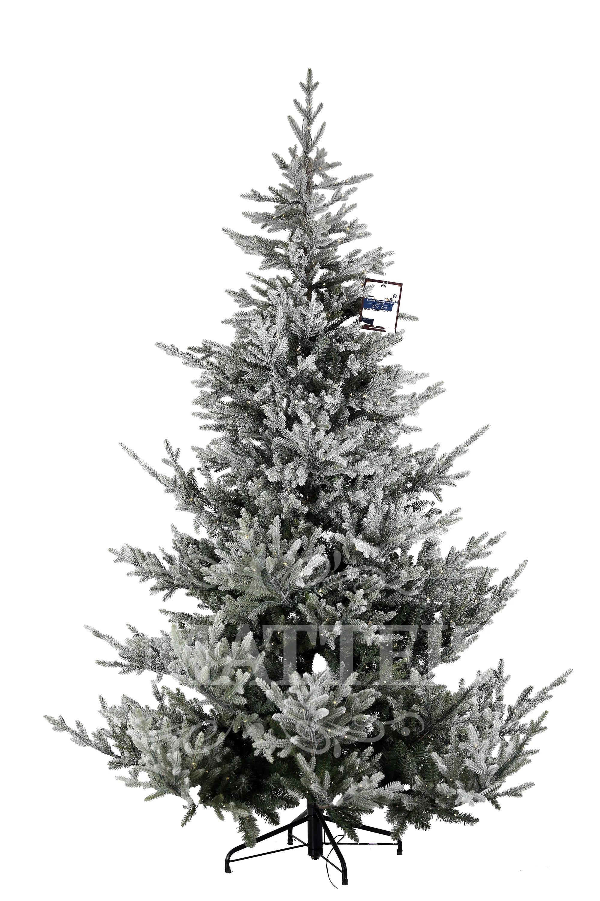 Albero Di Natale Norway Innevato 900 Microled 210 Cm