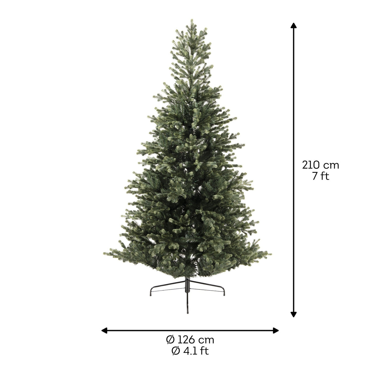 Albero Geneva Fir Verde 210 Cm