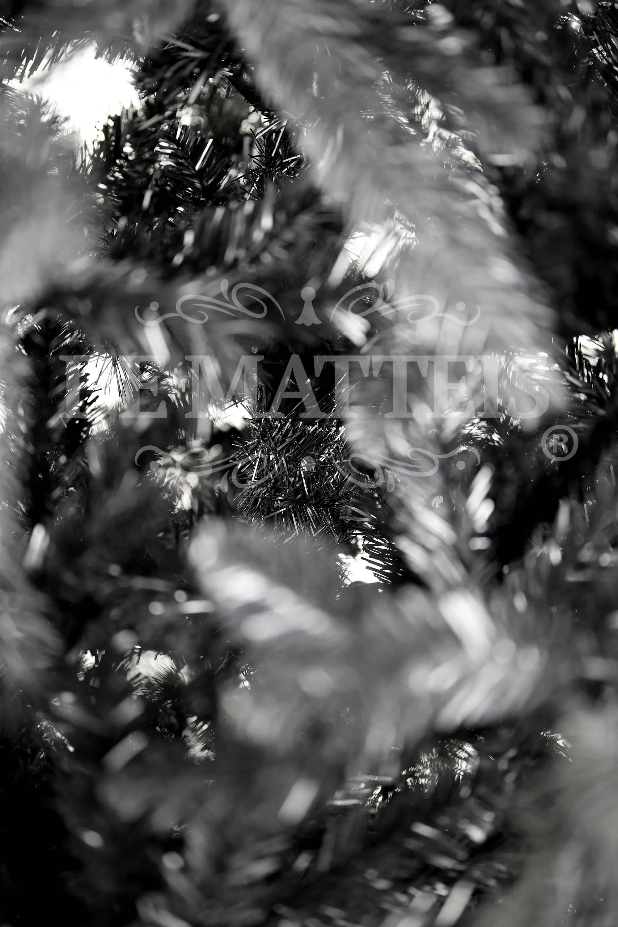 Albero Di Natale Nero Berlin 210 Cm