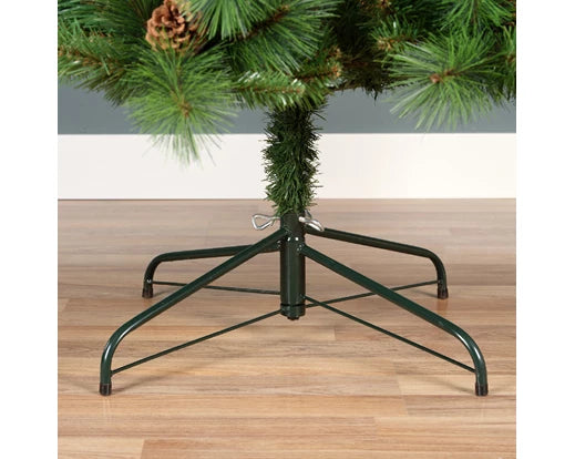 Albero di Natale artificiale Norwich Pine Everlands alto 2,10 m con base metallica pieghevole - DeMatteis.it