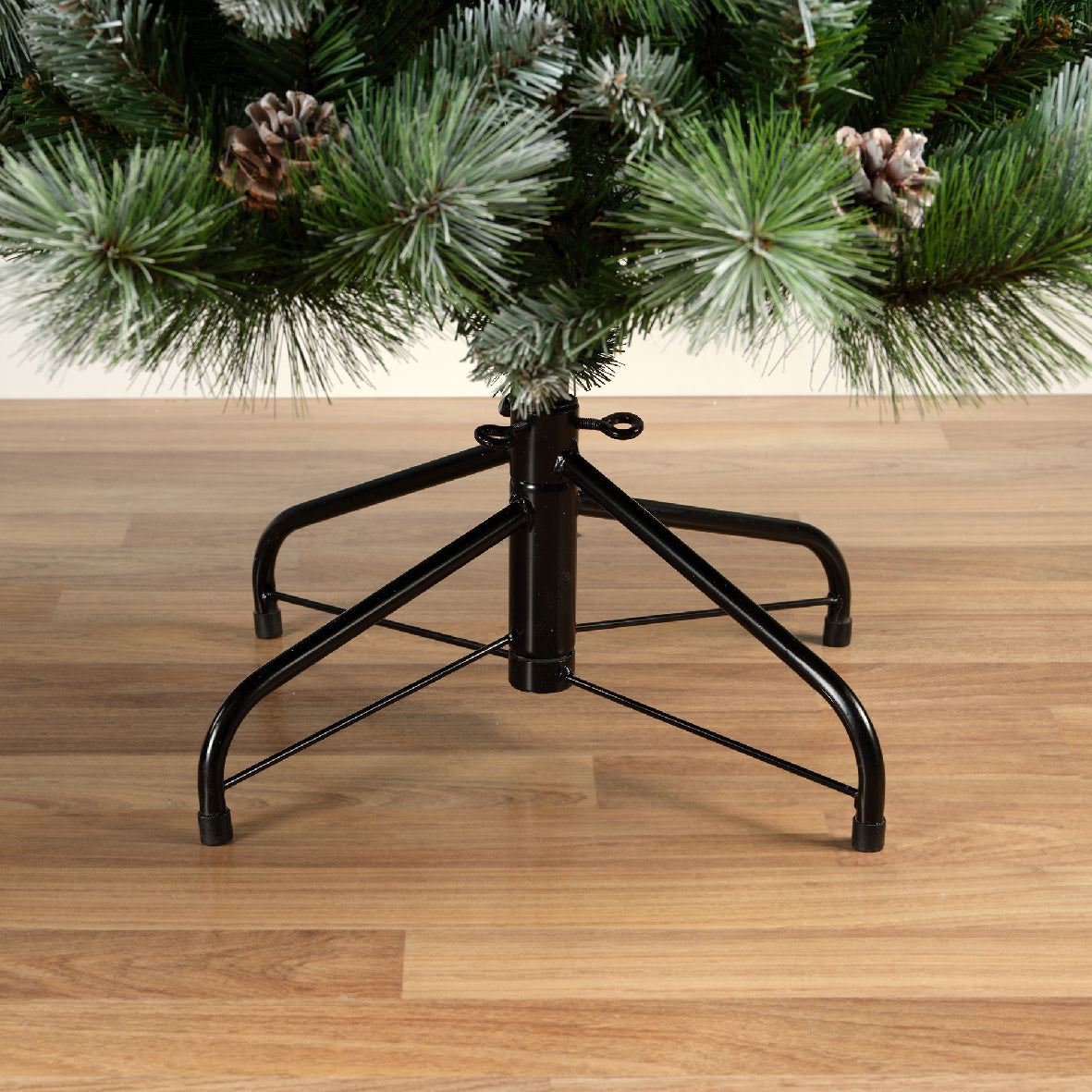 Albero Norwich Pine Innevato 150 cm decorazione natalizia artificiale con base supporto in metallo - DeMatteis.it