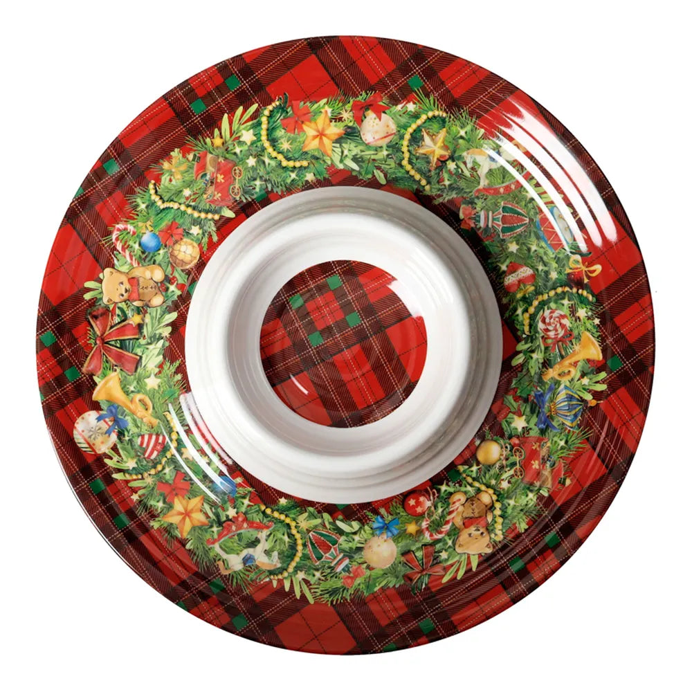 Antipastiera Christmas Brandani per servire antipasti e stuzzichini durante le feste natalizie - DeMatteis.it