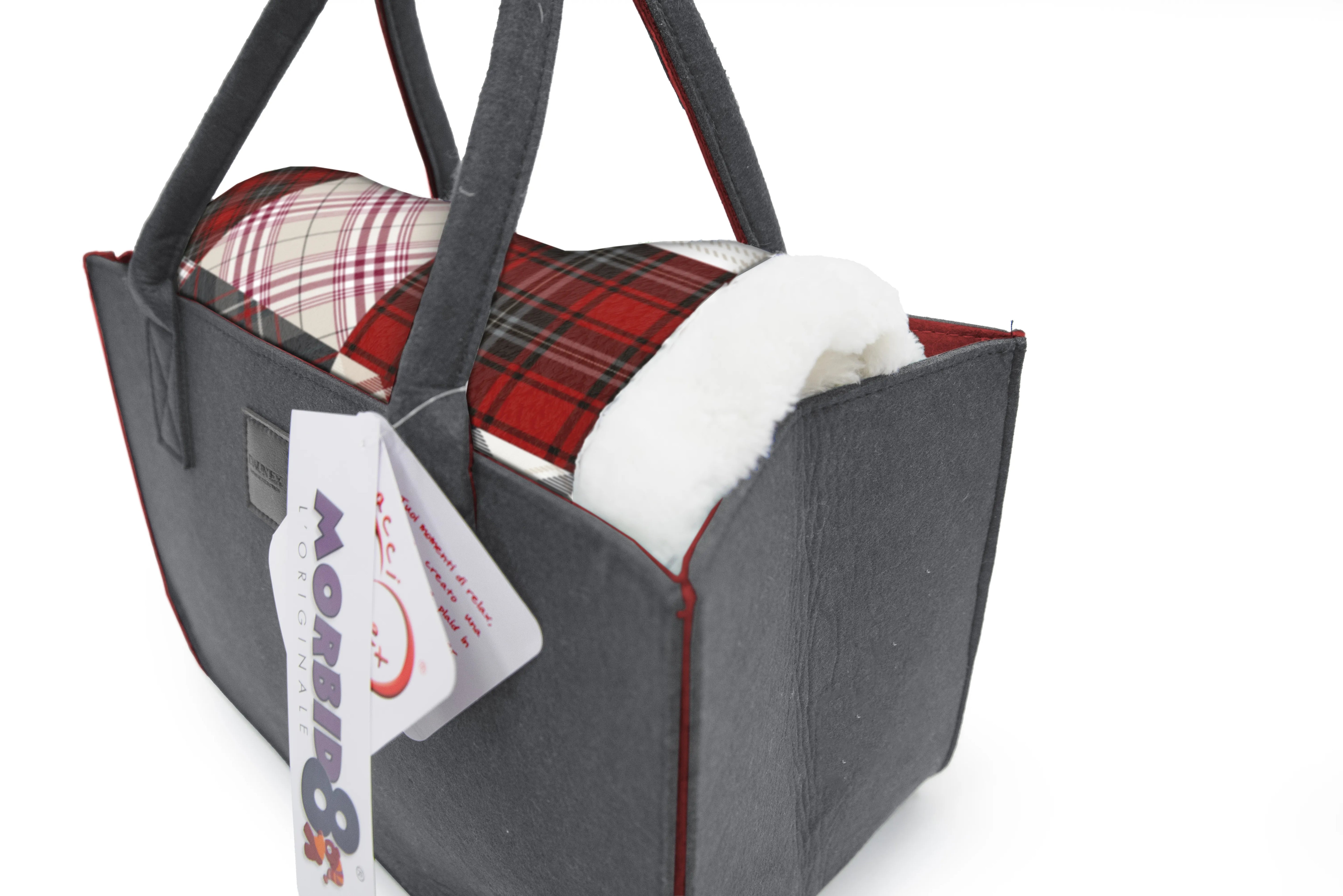 Plaid Morbidotto Con Borsa In Feltro Patagonia 130x160 Cm