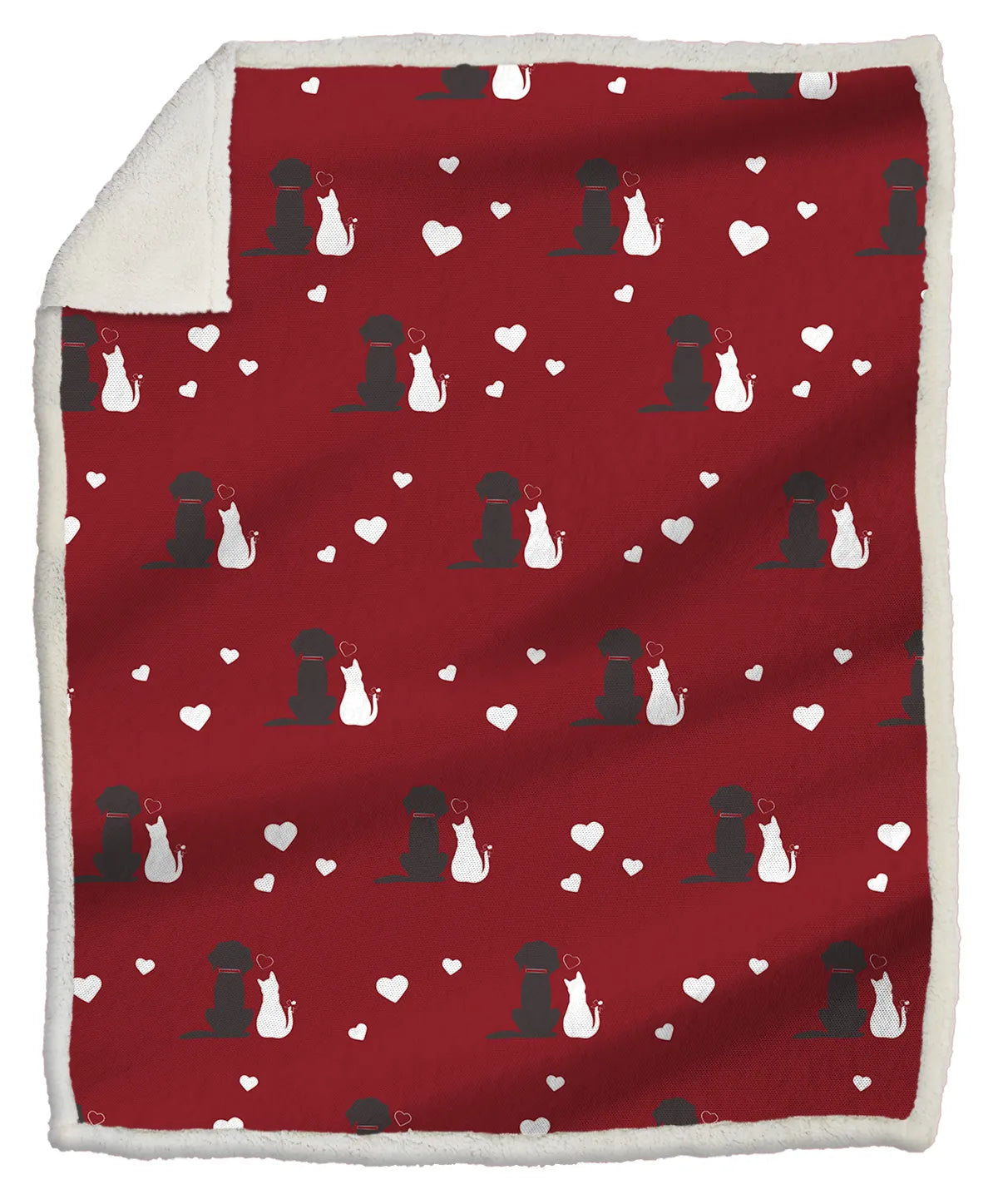 Plaid Morbidotto 130x160 Cm Best Friends Rosso