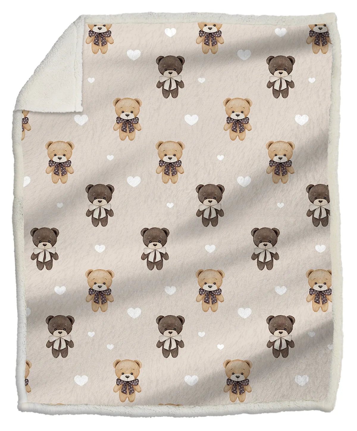 Plaid Morbidotto 130x160 Cm Orsetti Naturale