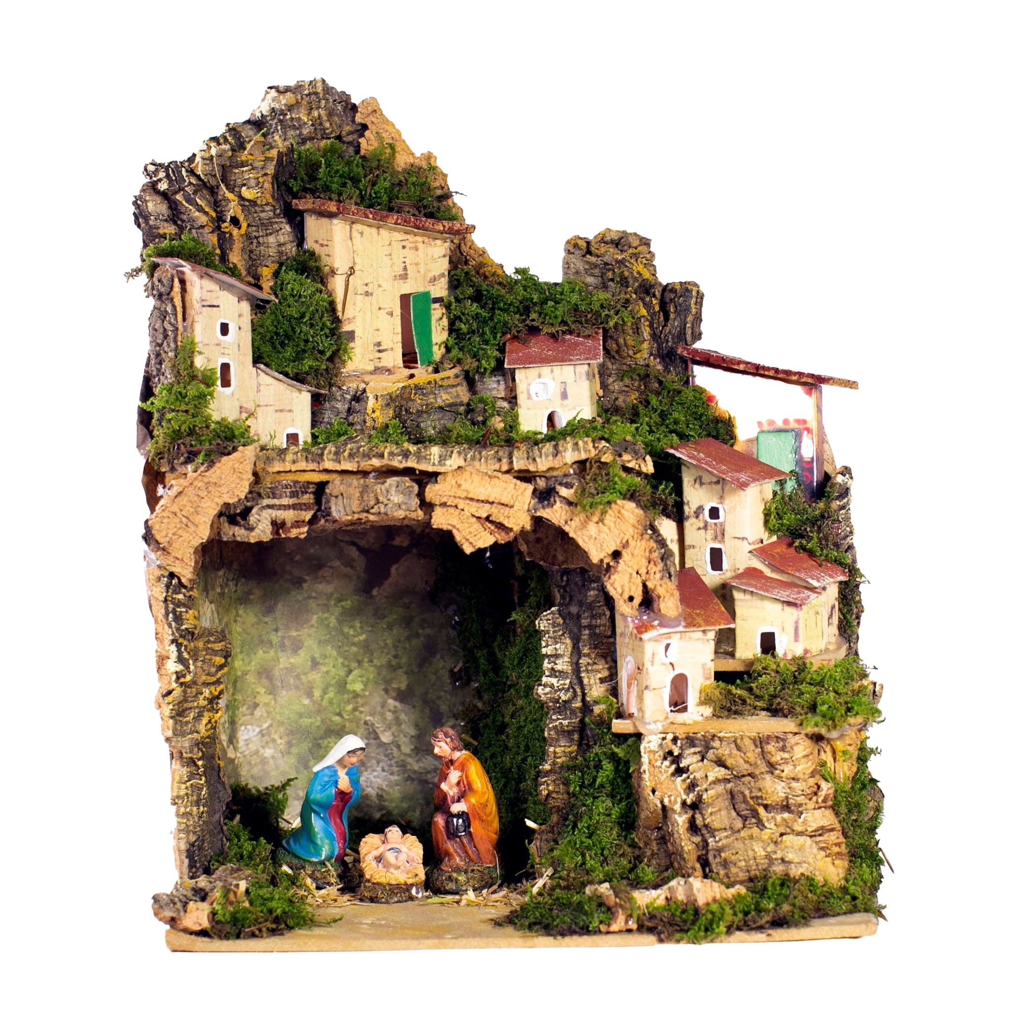 Presepe 20x14x26 Cm Nativita' 6 Cm E Luci
