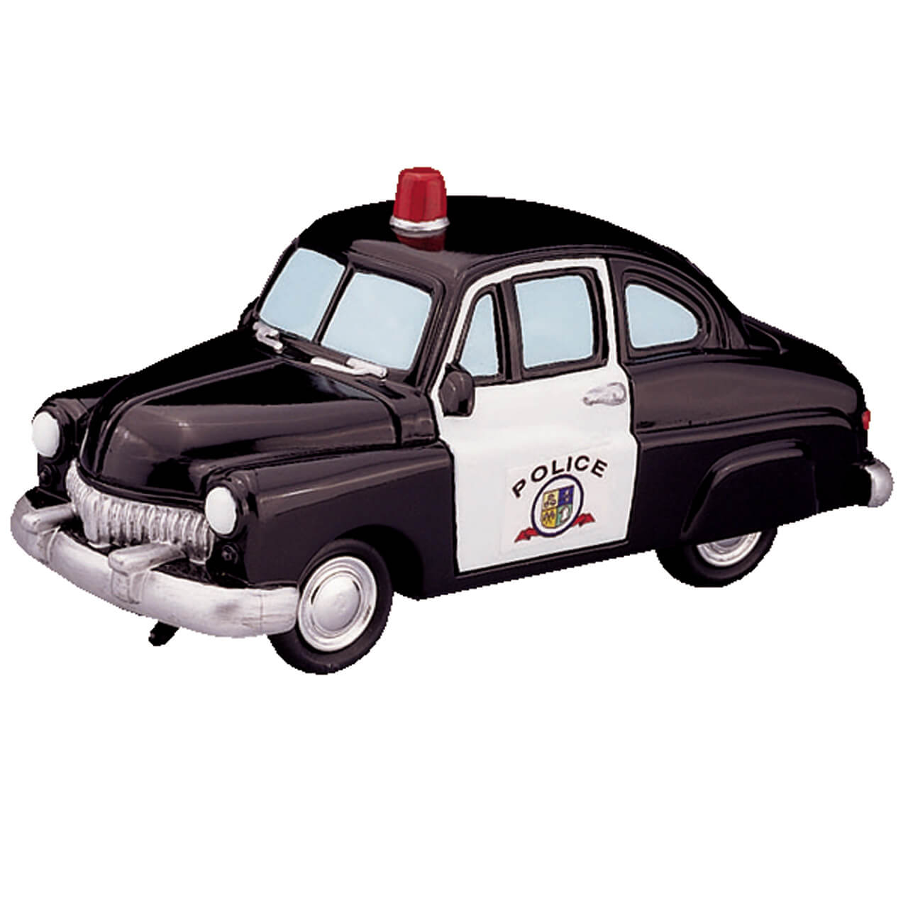 Police Squad Car Lemax miniatura decorativa per villaggio natalizio con sirena lampeggiante - DeMatteis.it
