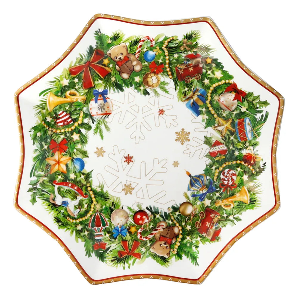 Vassoio Christmas Stella Brandani a forma di stella per servire dolci e pietanze durante le feste natalizie - DeMatteis.it