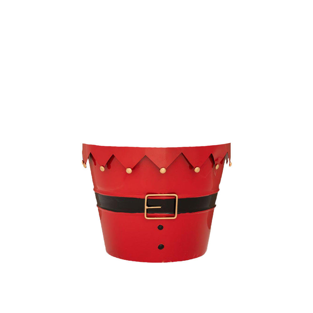 Vaso Metallo Natalizio 24x24x19 Cm