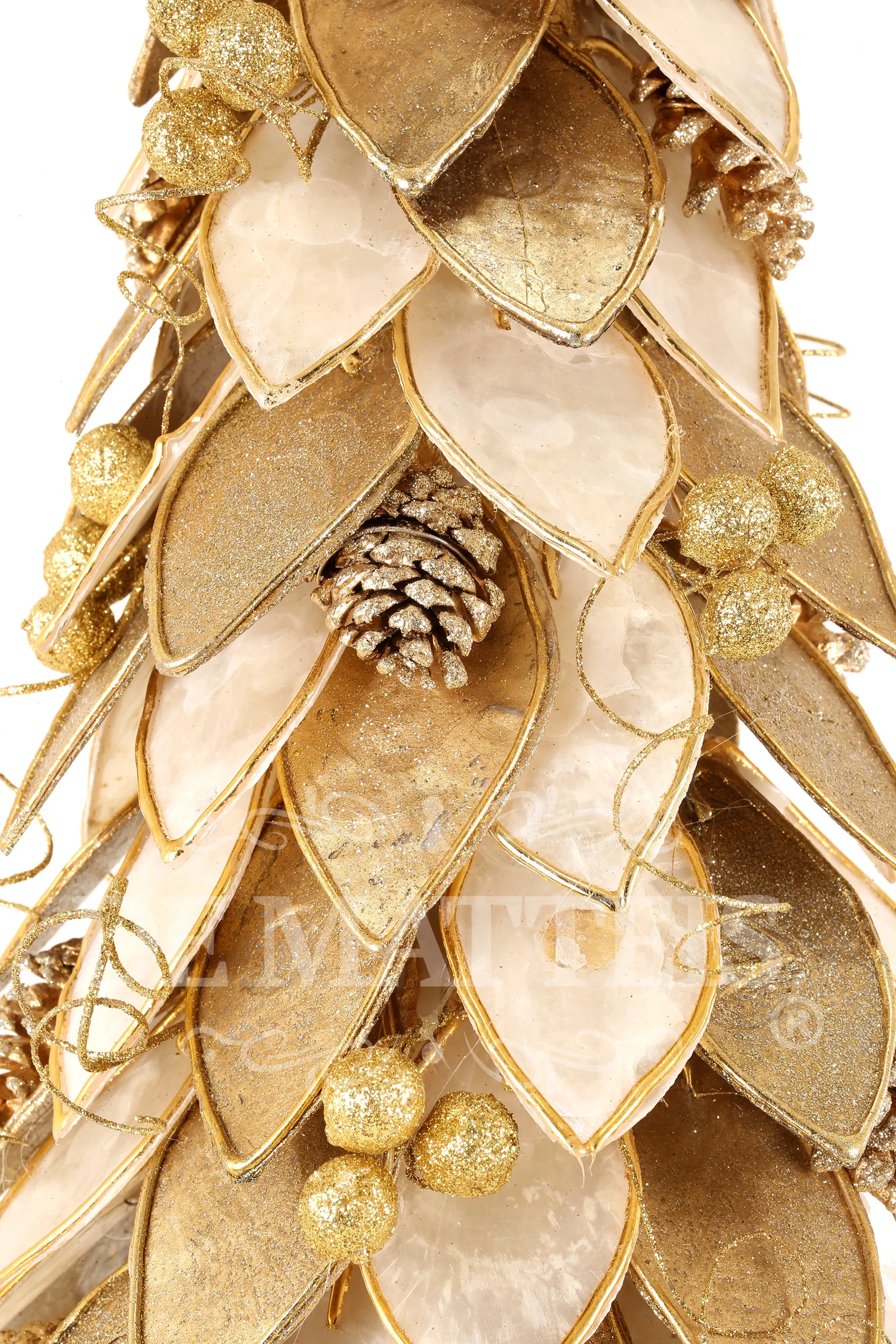 Albero Foglie Lamina Oro D 25x60