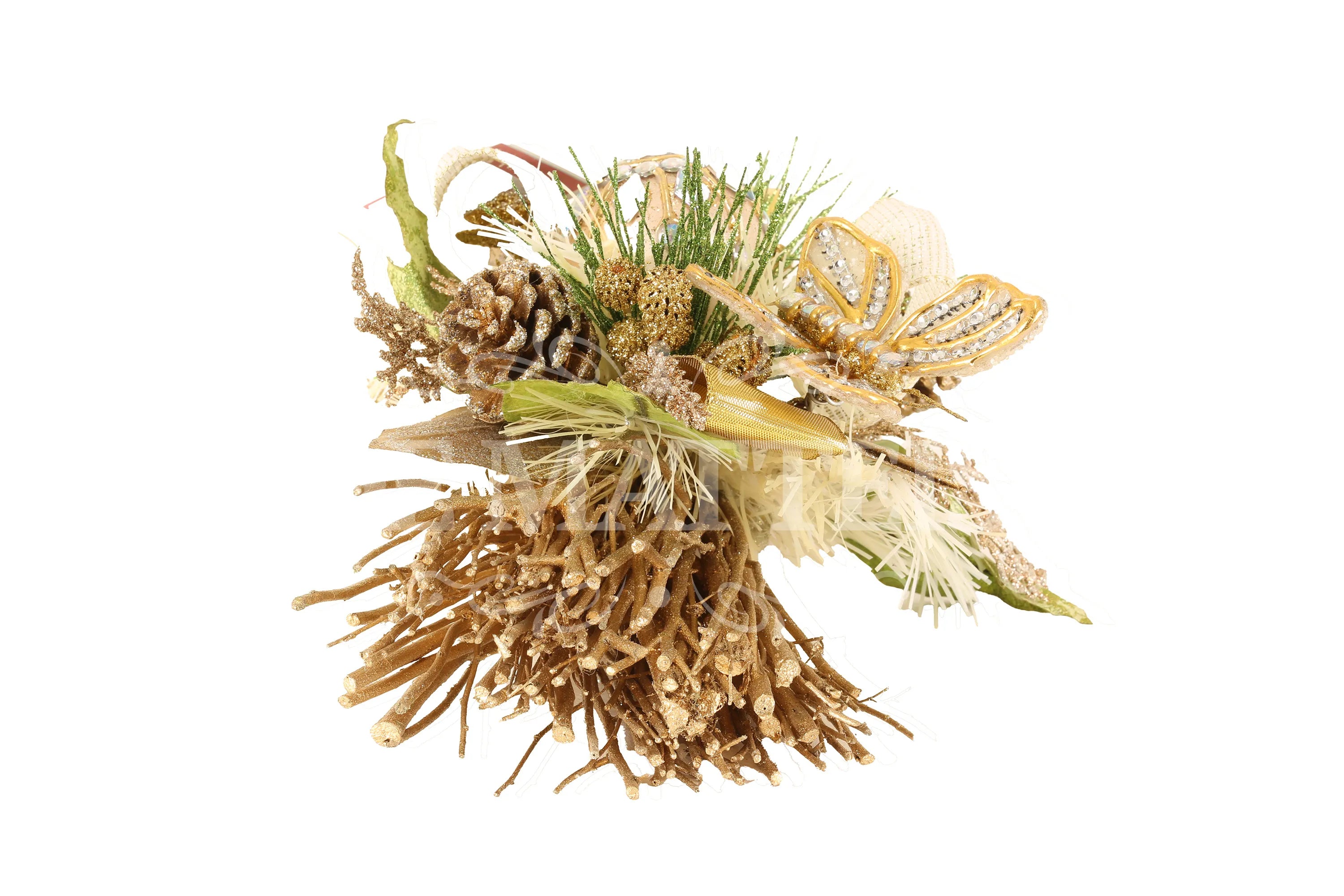 Centrotavola Decoro Champagne Oro 30 Cm