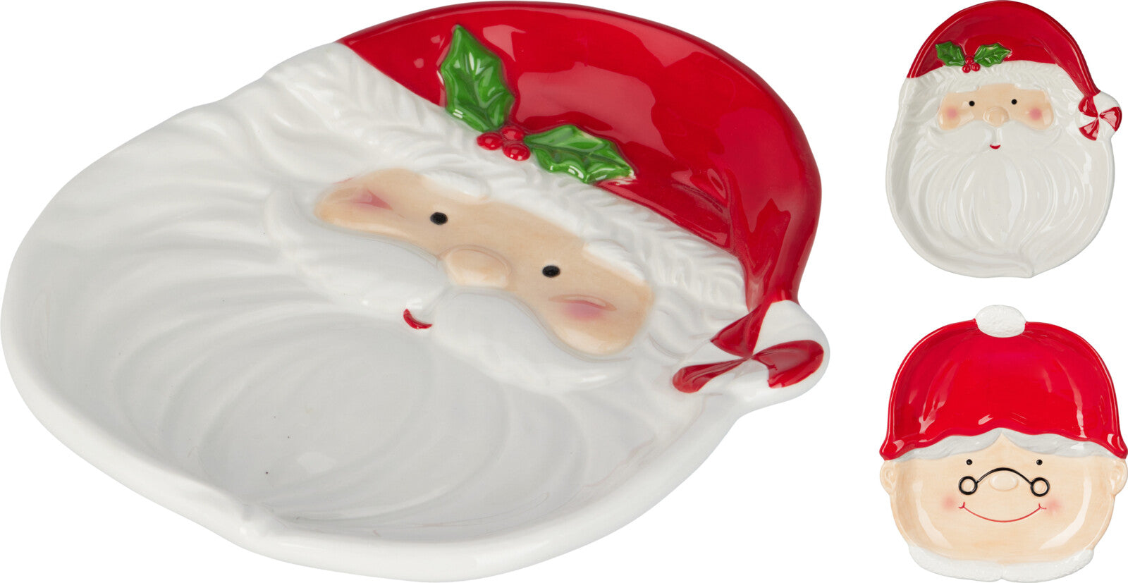 Piatto Ceramica Natale 20 Cm 1 Pezzo
