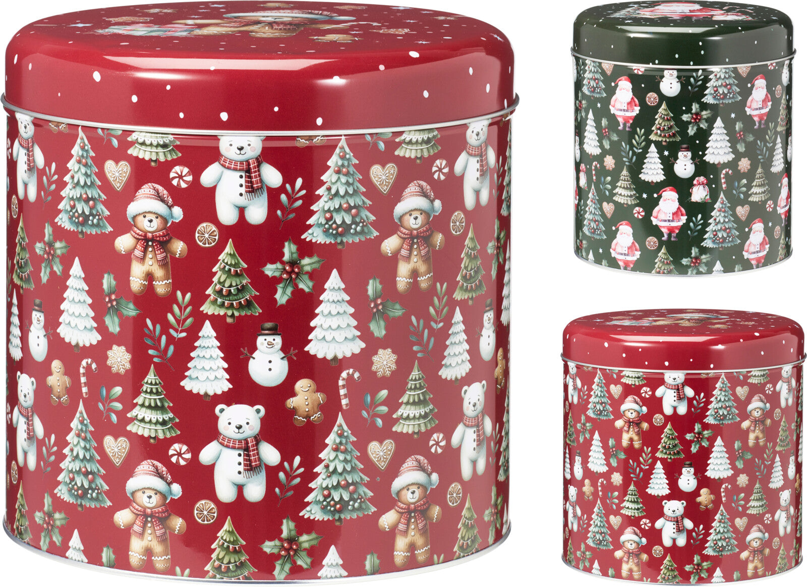 Set 2 Box Latta Natale 18-20 Cm