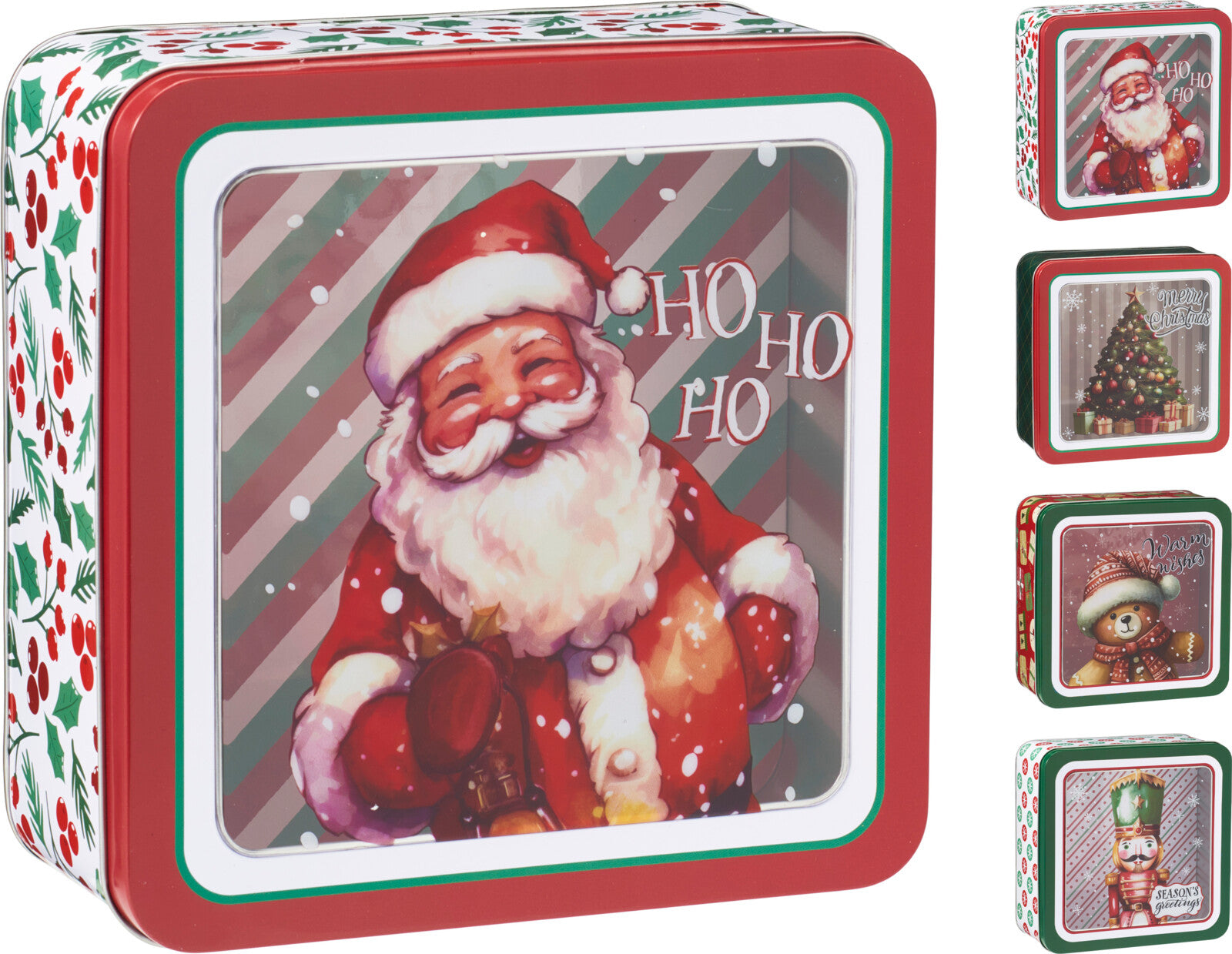 Box Latta Natale 19x19x8 Cm 1 Pezzo