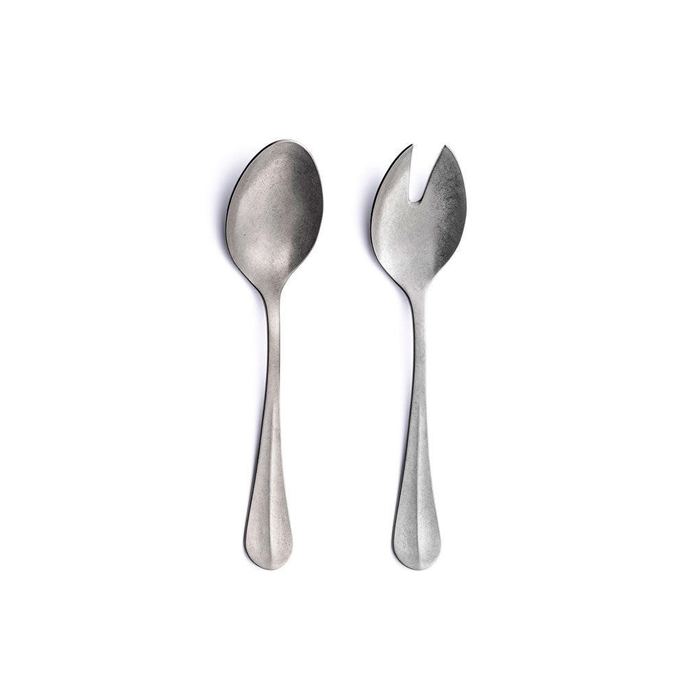 Coppia Posate Insalata Acciaio Royal Retro'