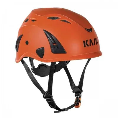 Elmetto Kask Superplasma Aq in colorazione arancione con griglia antintrusione e sistema Quick Fit per massima sicurezza sul lavoro. | Dematteis.it