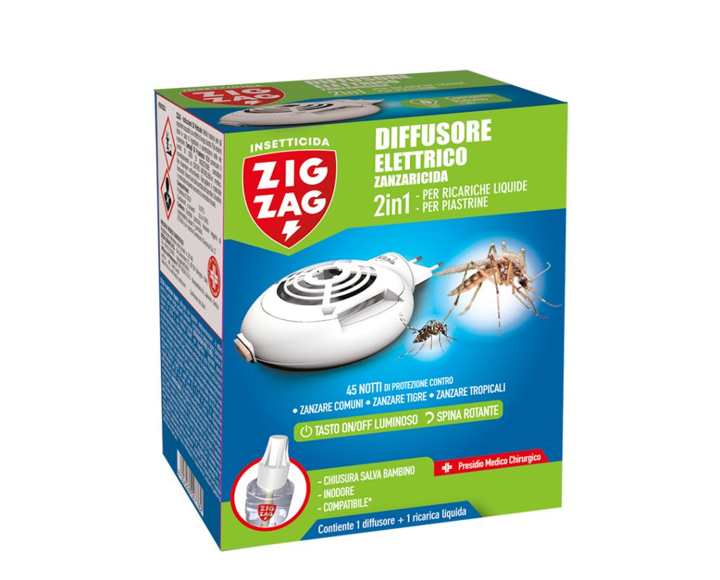 Diffusore E Ricarica Liquida Zanzaricida 30 Ml Zig Zag