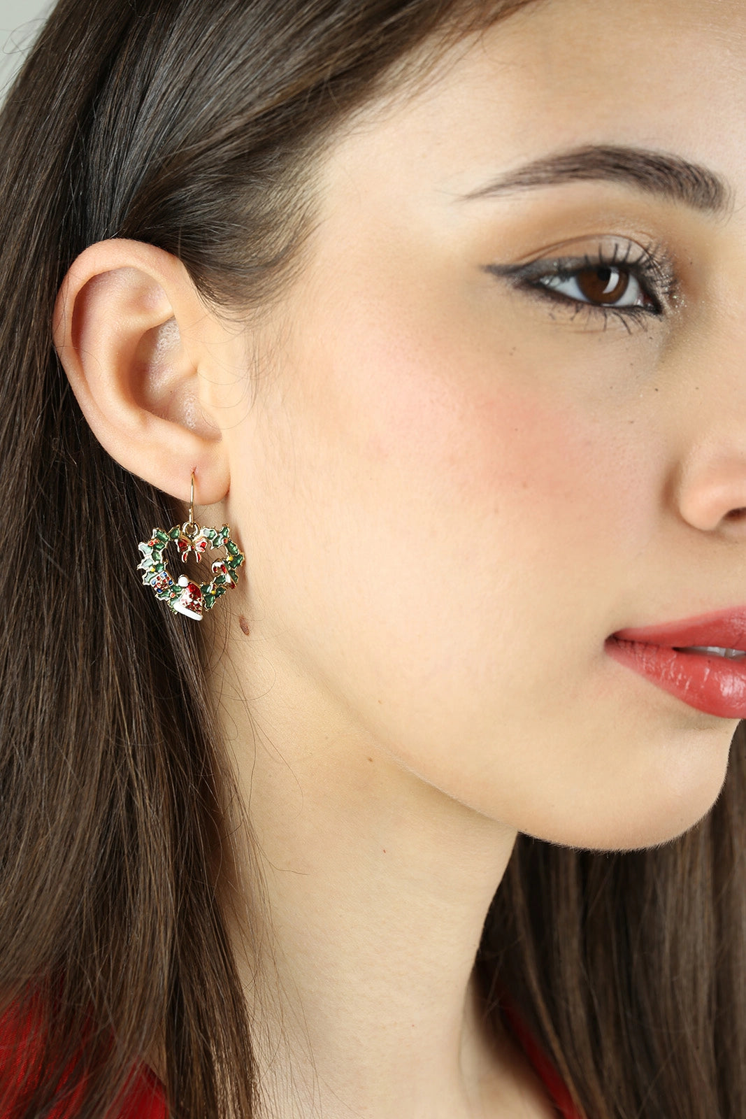 Orecchini Natalizi Ghirlanda Decorata accessori gioielli per feste natalizie - DeMatteis.it