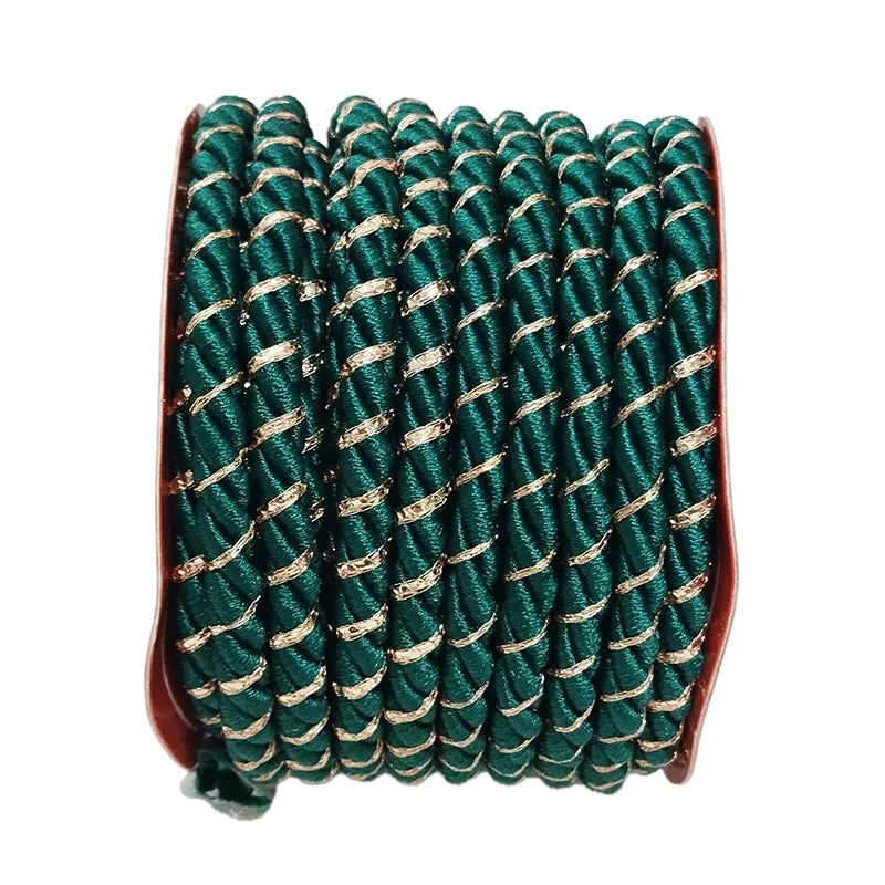 Cordone Verde Filo Oro 10 Metri decorativo per allestimenti e addobbi - DeMatteis.it