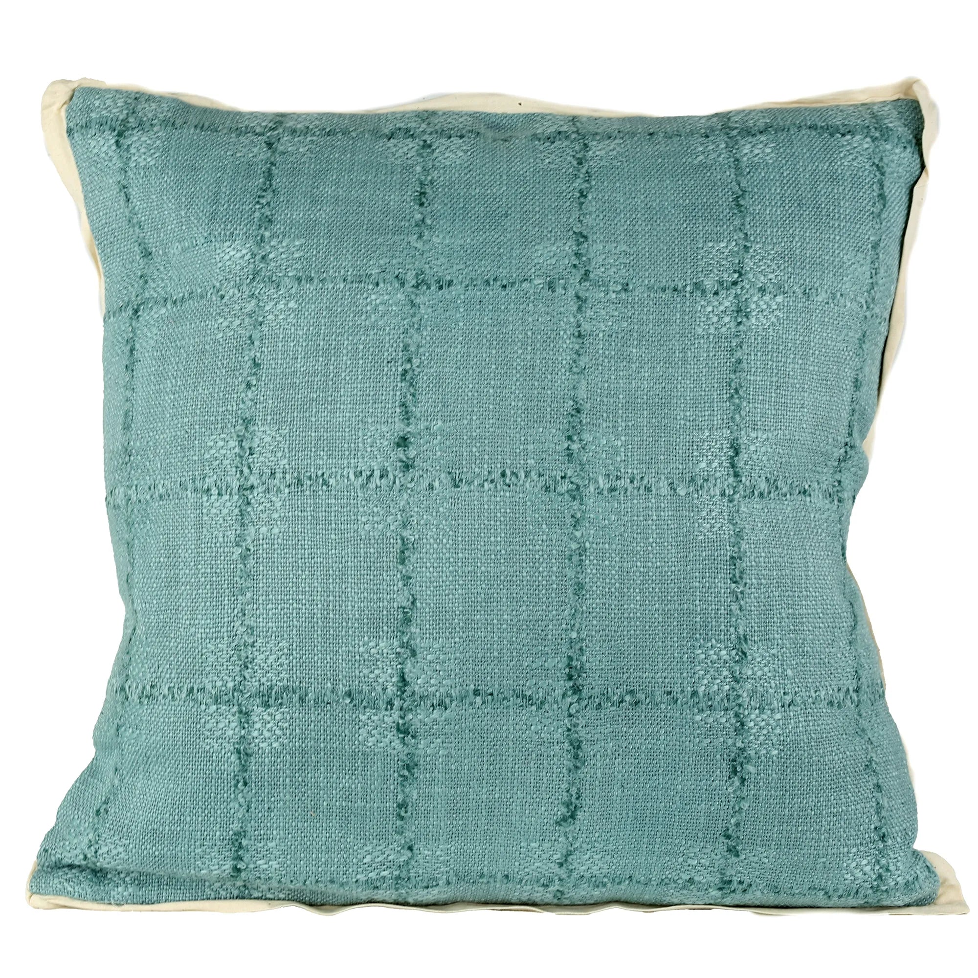 Cuscino 45x45 Cm Cotone Azzurro Crema