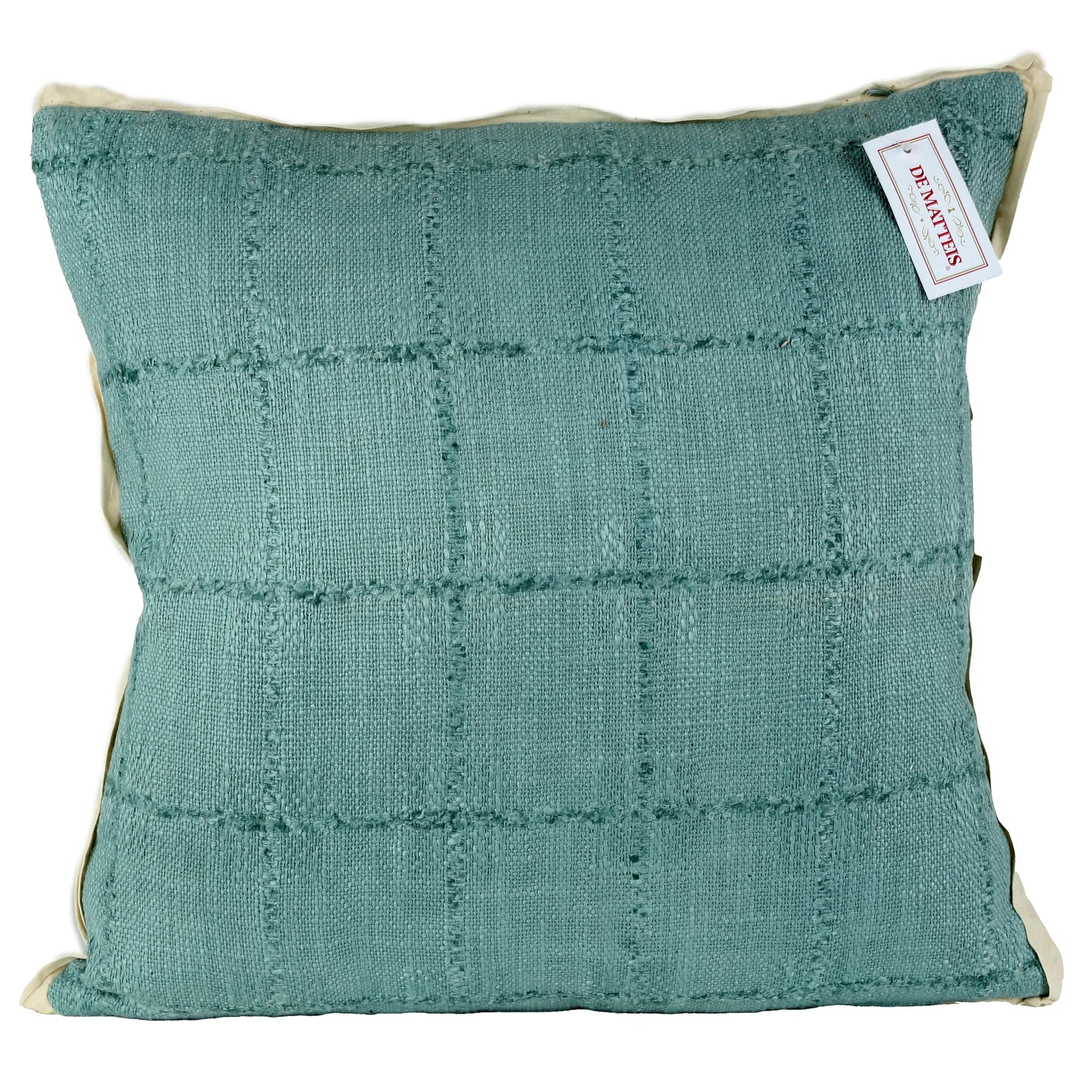 Cuscino 45x45 Cm Cotone Azzurro Crema