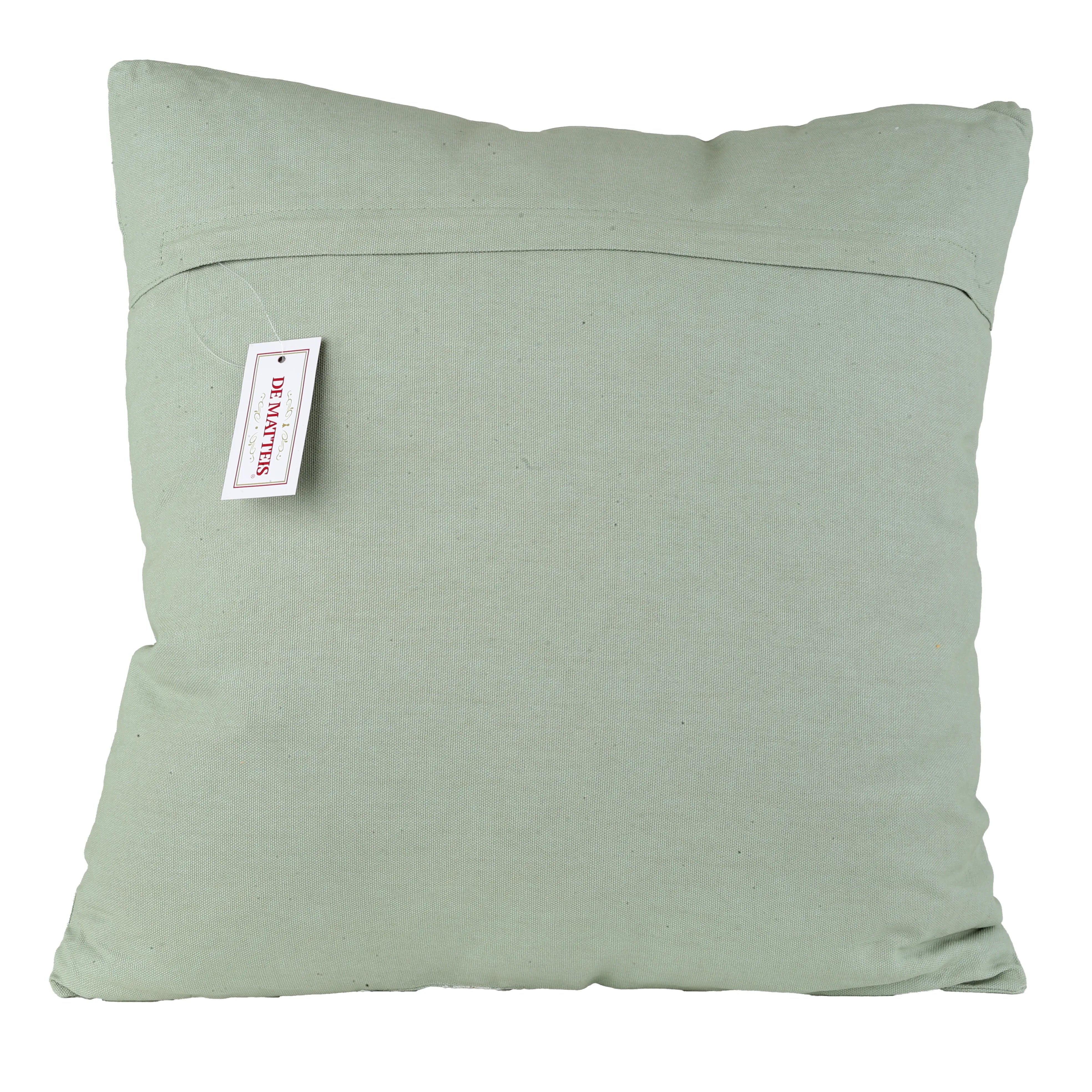 Cuscino 45x45 Cm Cotone Ricamo Floreale