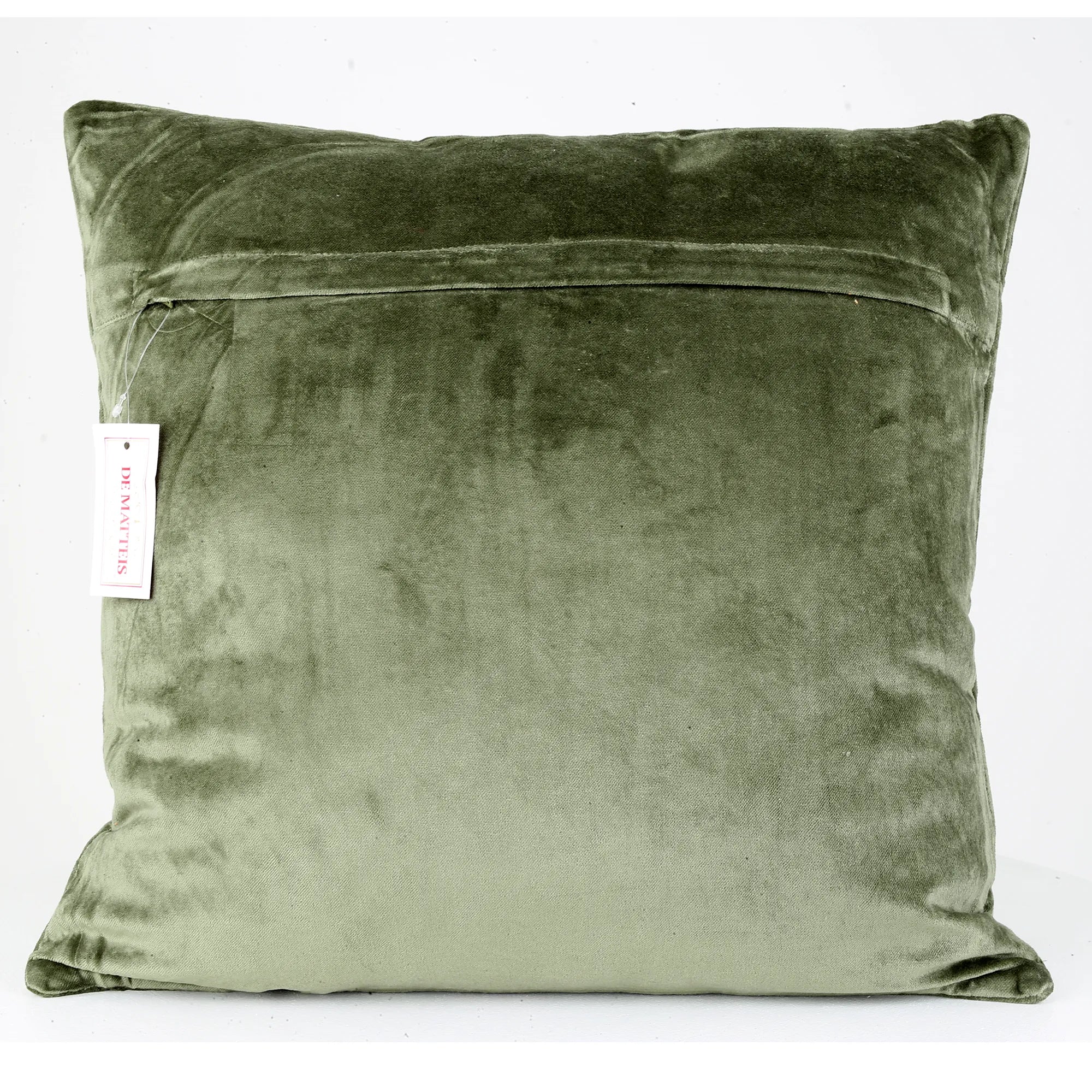 Cuscino 45x45 Cm Velluto Verde Quiltato