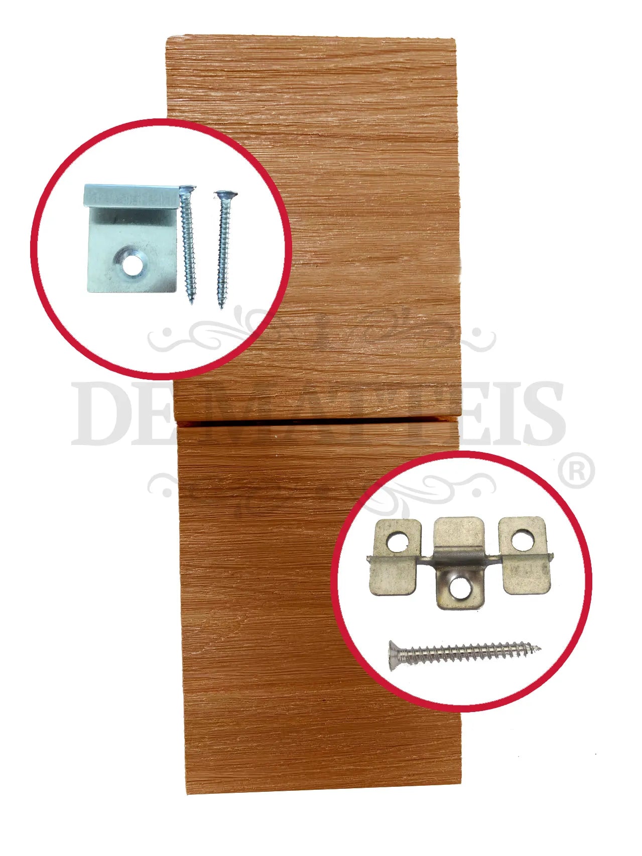 De Matteis, Listone Wpc Teak E Noce 13,8x220 sp 2,3 cm con venature naturali del legno e accessori per il fissaggio inclusi: clip e viti in acciaio - DeMatteis.it