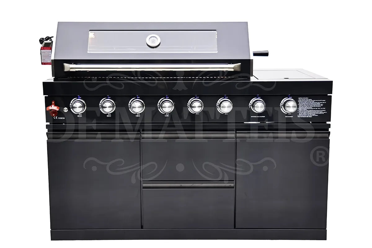 Barbecue A Gas Pro 6 Fornello E Girarrosto