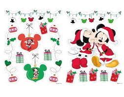 Sticker Natalizi Topolino adesivi decorativi a tema Disney per decorazioni natalizie - DeMatteis.it