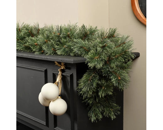 Festone Natalizio Cashmere 270 cm per decorazione natalizia domestica in PVC - DeMatteis.it